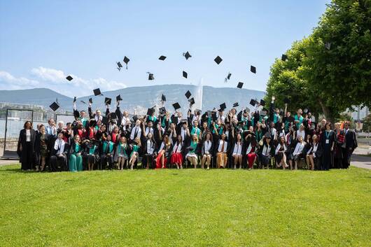 Celebrating by Lake Geneva